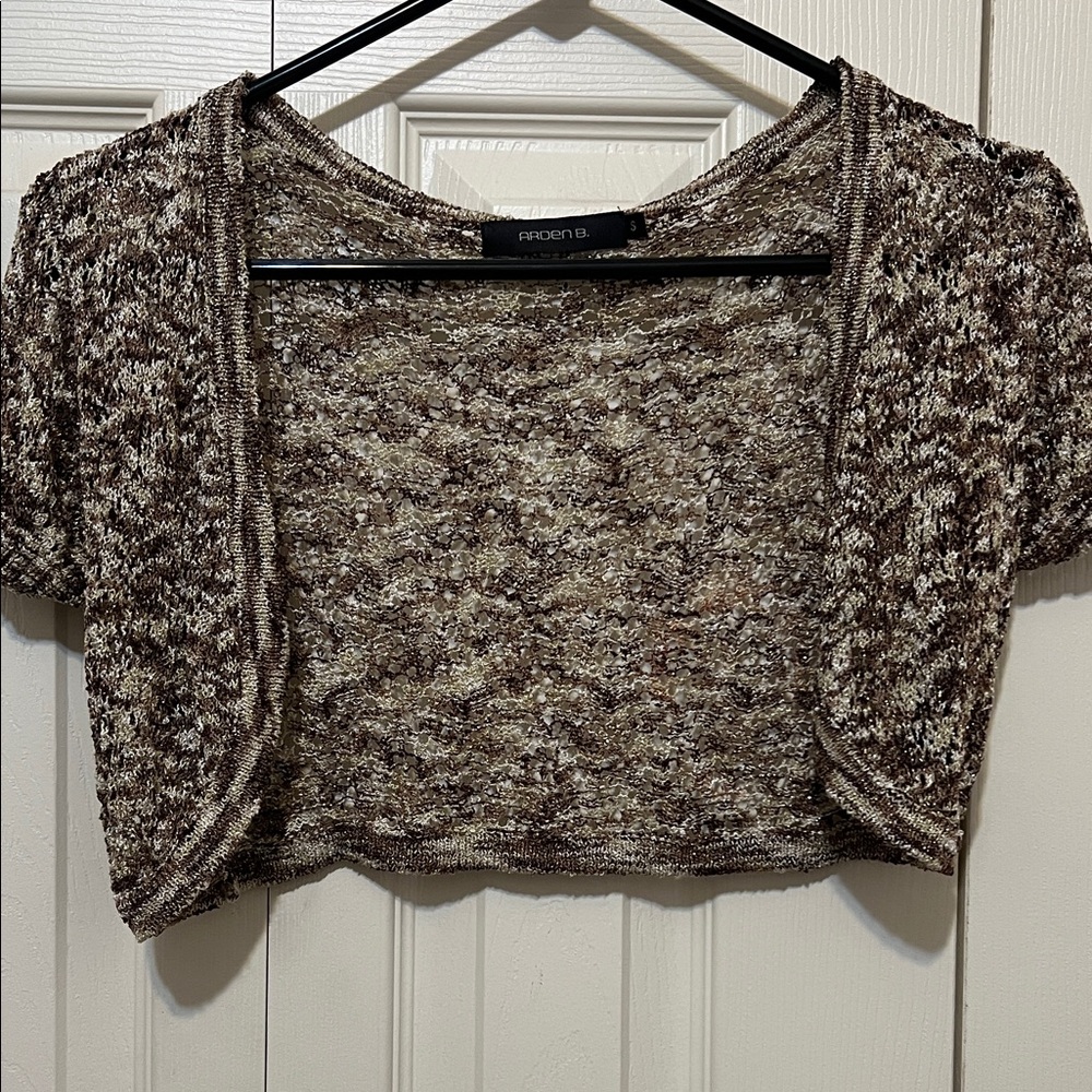 Arden B Multitone Cropped Sweater